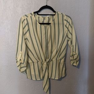 Yellow spring blouse